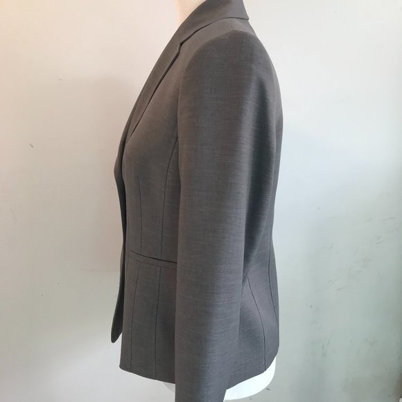 🎉HP🎉 Kasper Gray Blazer Jacket Slash Pockets - Picture 3 of 5